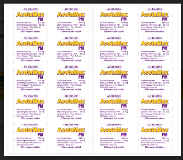 Pill image for  acetamax Pm