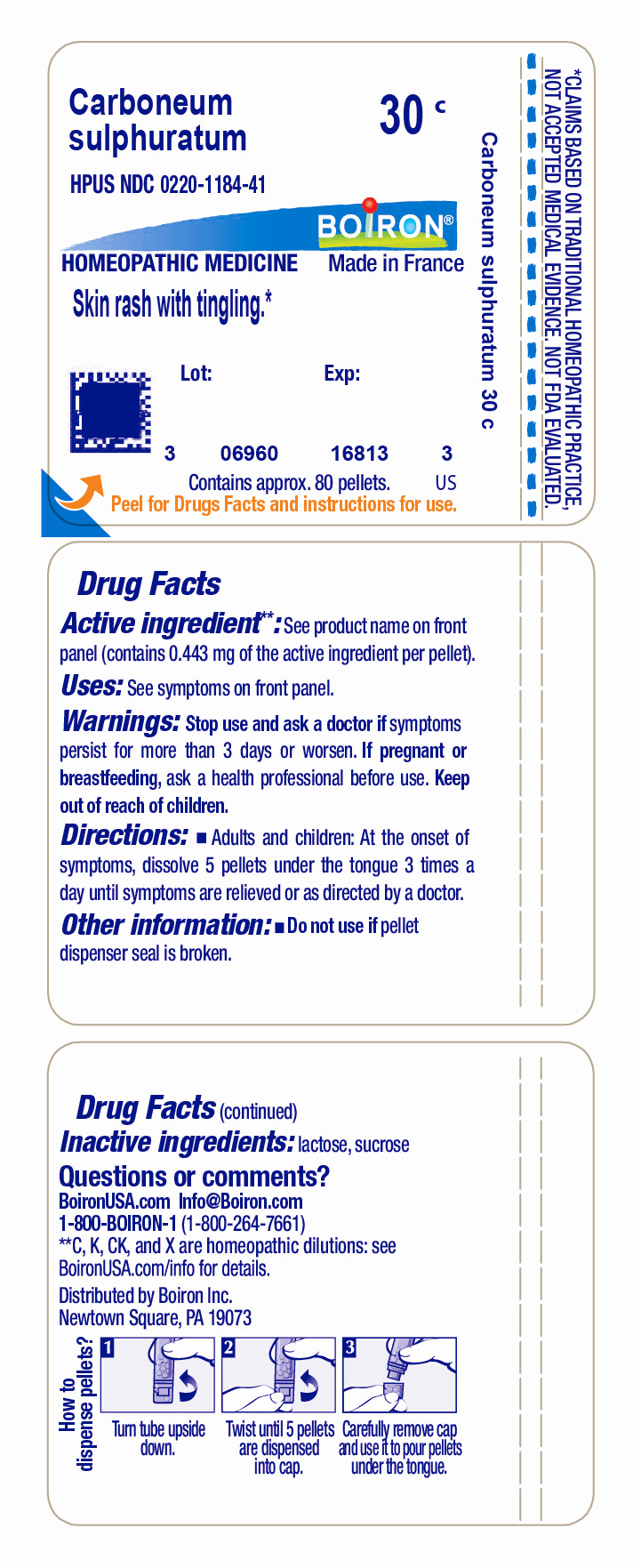 Pill image for carboneum sulphuratum 30c