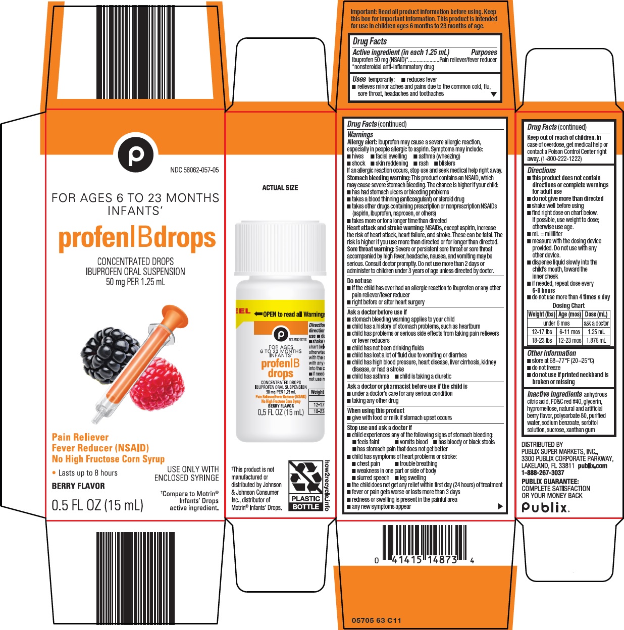 Pill image for Publix Super Markets, Inc. Profen Ib Drops Drug Facts