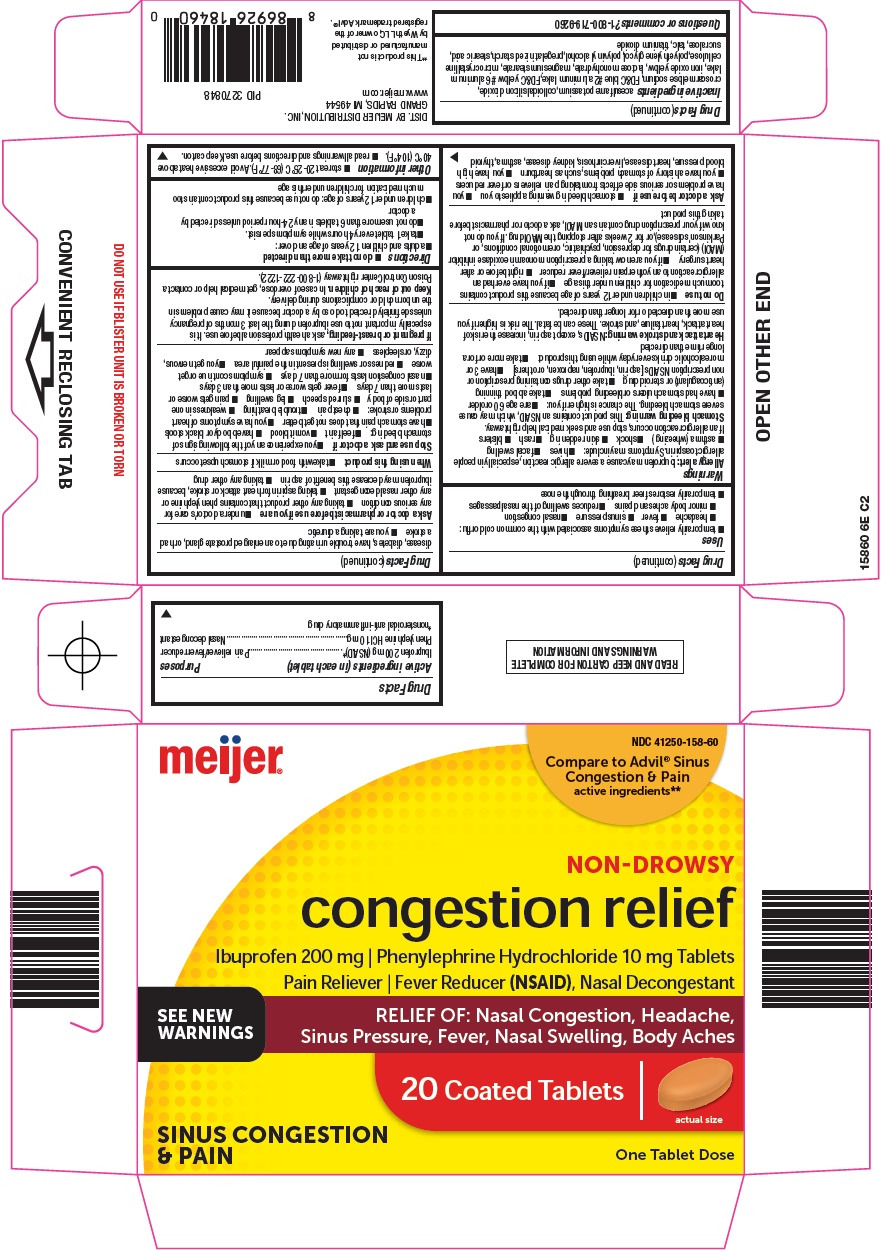 Pill image for Meijer Distribution, Inc. Congestion Relief Drug Facts