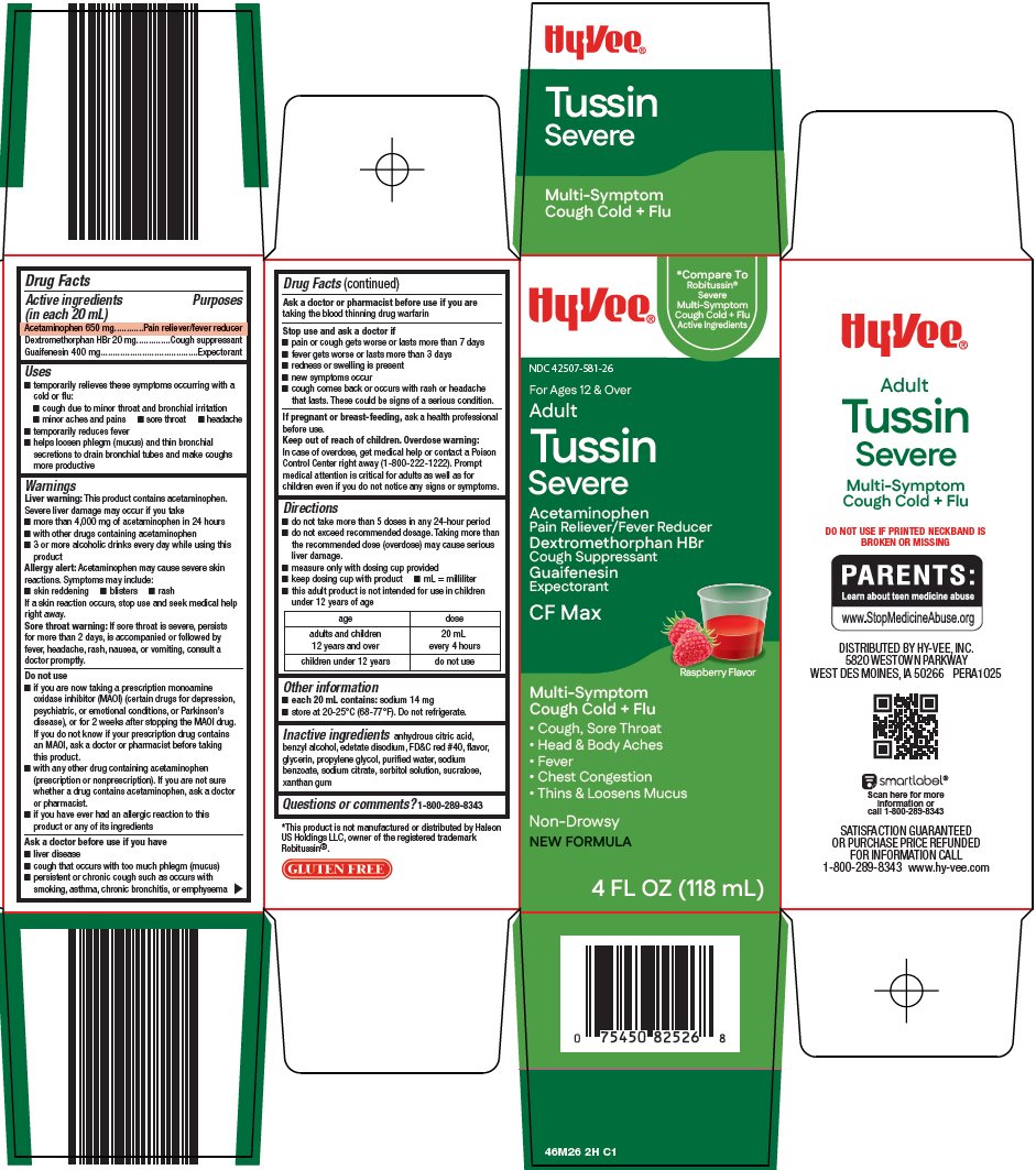 Pill image for Hy-vee, Inc. Tussin Severe Drug Facts