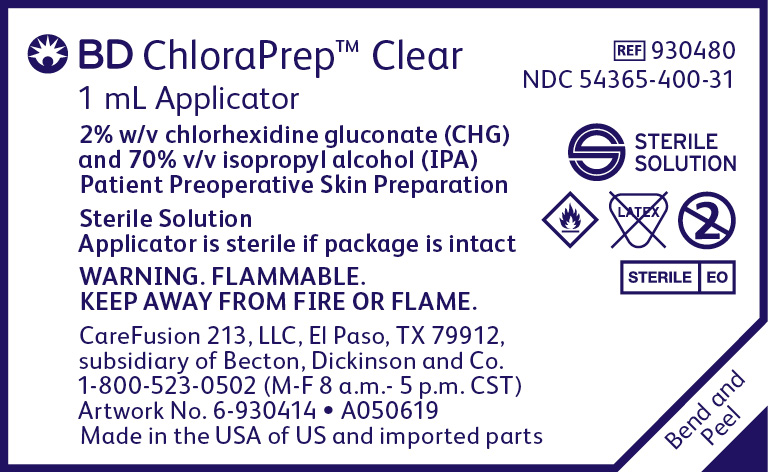 Pill image for Bd Chloraprep™ Clear 1 Ml Applicators