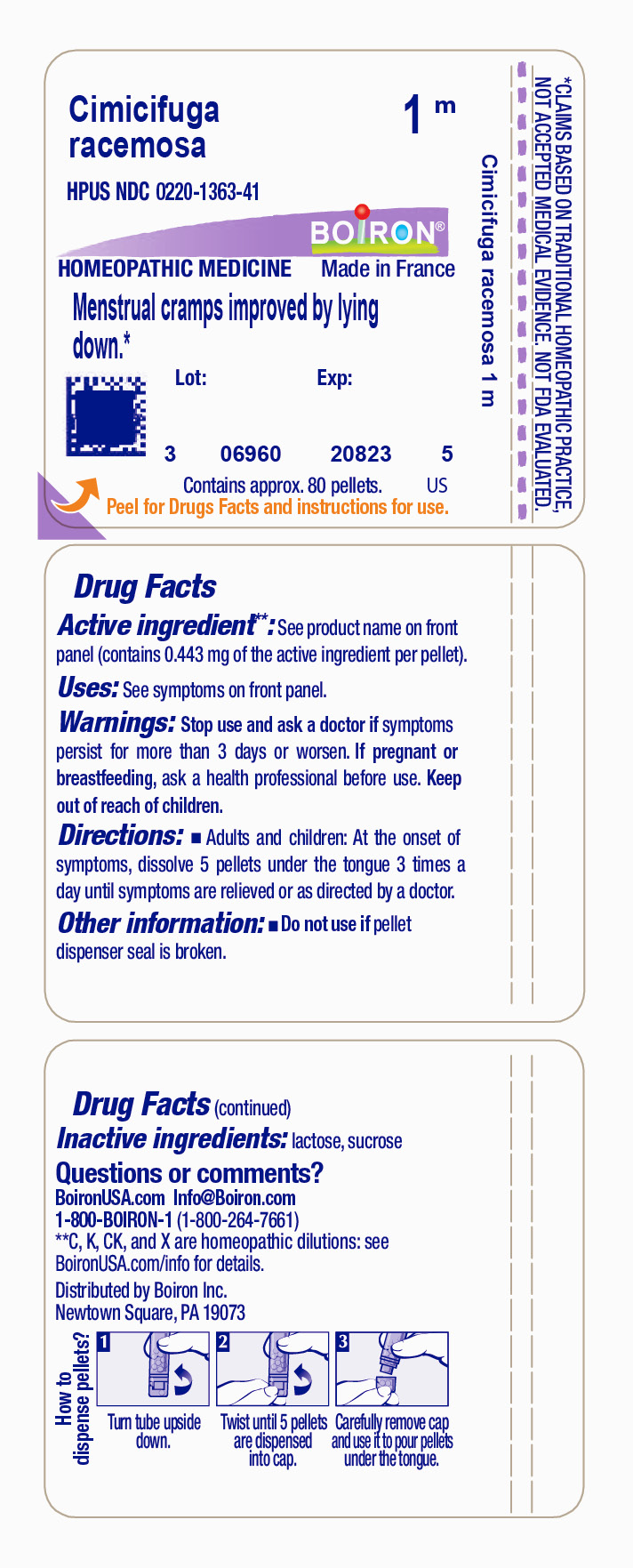 Pill image for Cimifuga Racemosa 1m
