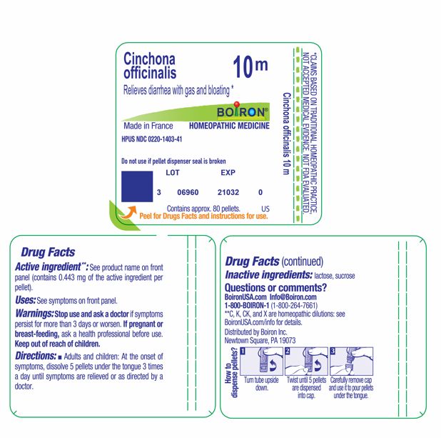 Pill image for Cinchona Officinalis 10m