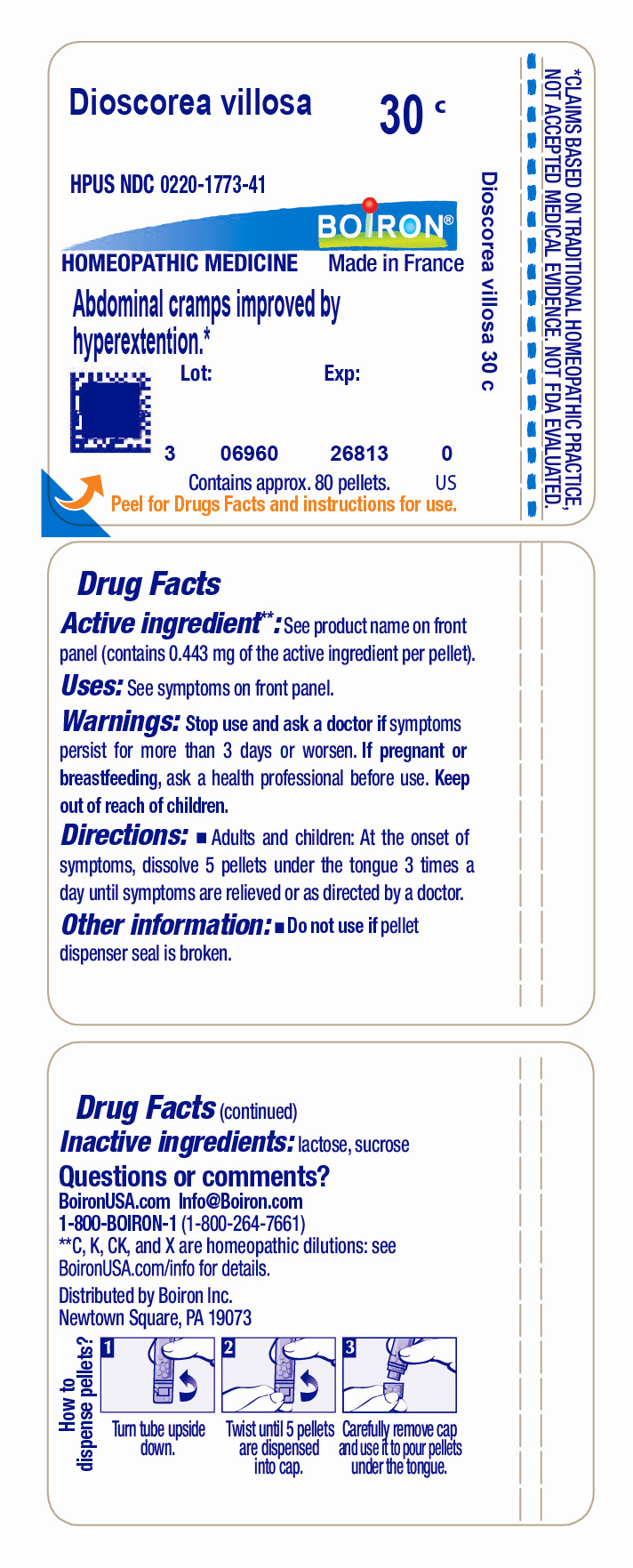 Pill image for Dioscorea Villosa 30c
