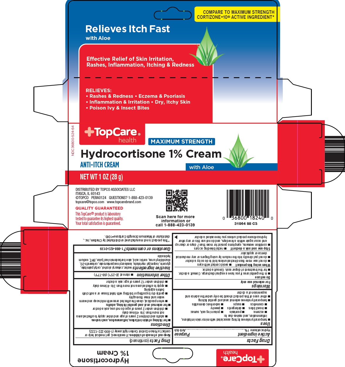 Pill image for Topco Associates Llc. Hydrocortisone 1% Cream Drug Facts