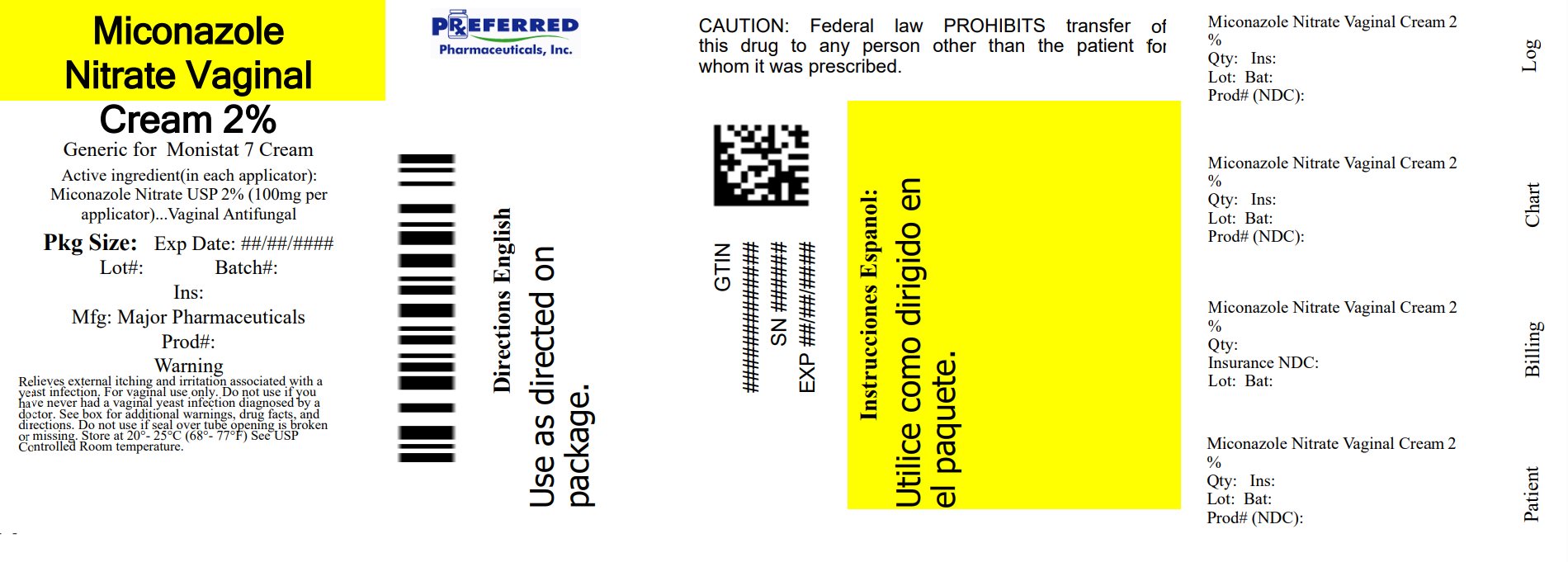 Pill image for Miconazole Nitrate Vaginal Cream, Usp