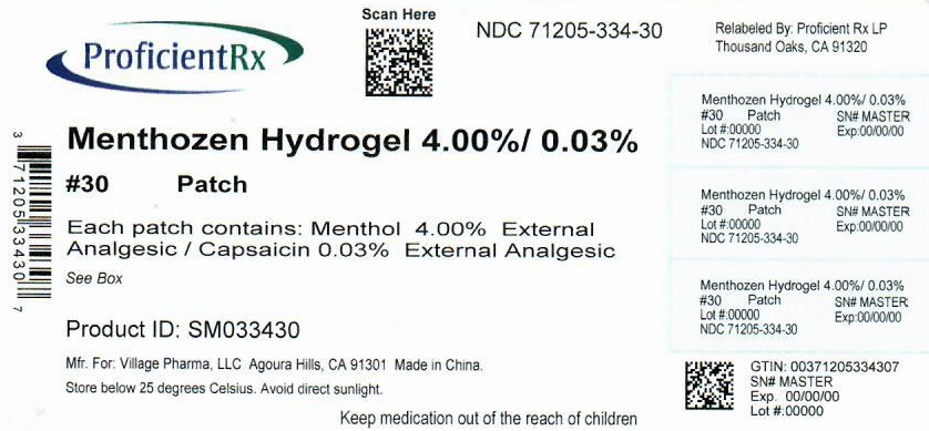 Pill image for Menthozen Hydrogel Patch