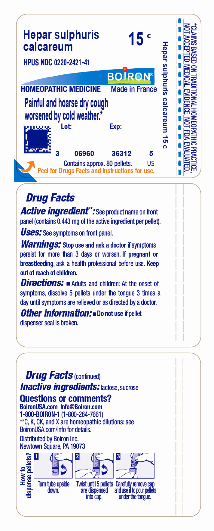 Pill image for Hepar Sulphuris Calcareum 15c