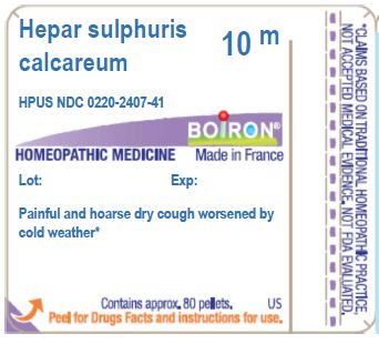 Pill image for hepar sulphuris calcareum 10m