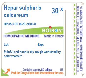 Pill image for Hepar Sulphuris Calcareum 30x