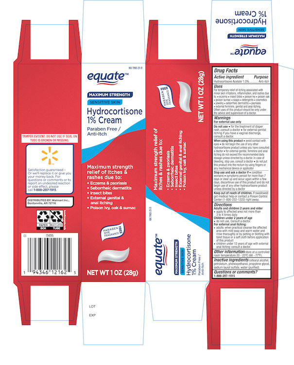 Pill image for Equate Hydrocortisone Cream