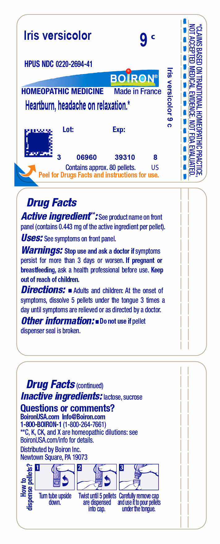 Pill image for iris versicolor 9c