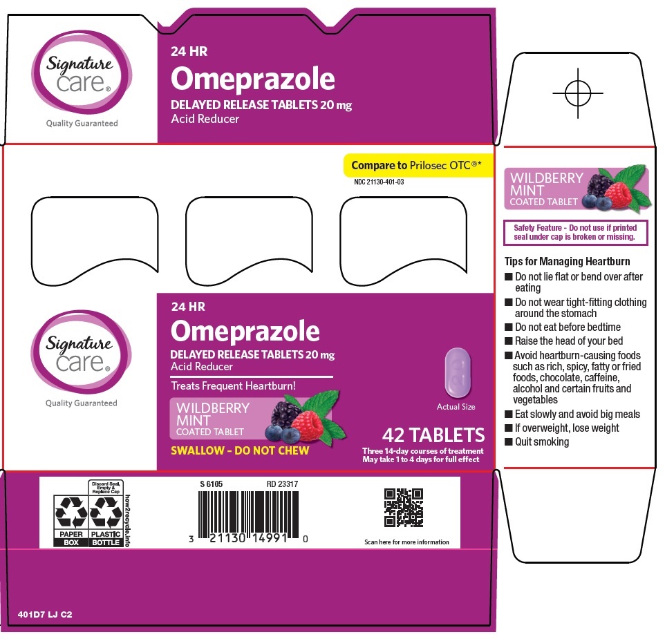 Pill image for Better Living Brands Llc Omeprazole Drug Facts