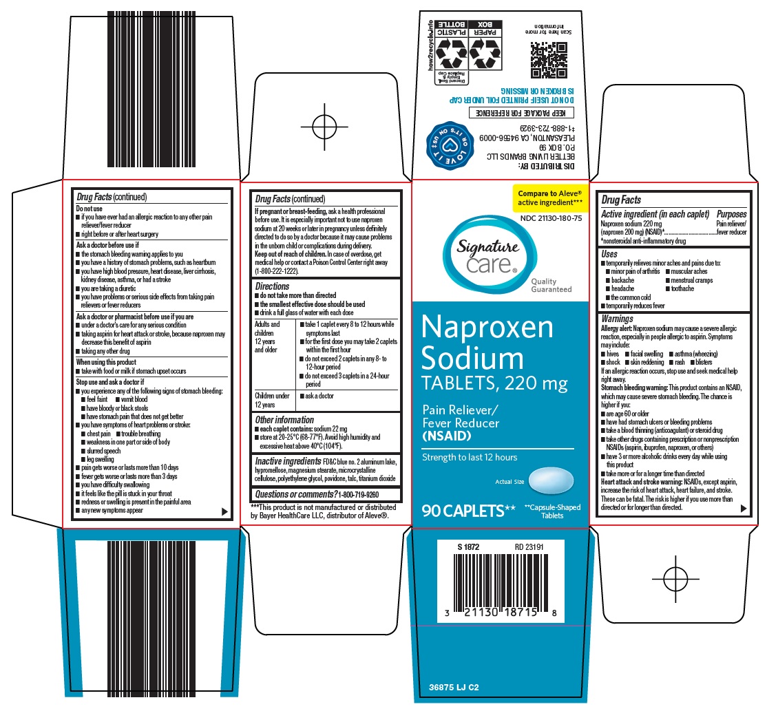 Pill image for Better Living Brands Llc Naproxen Sodium Drug Facts
