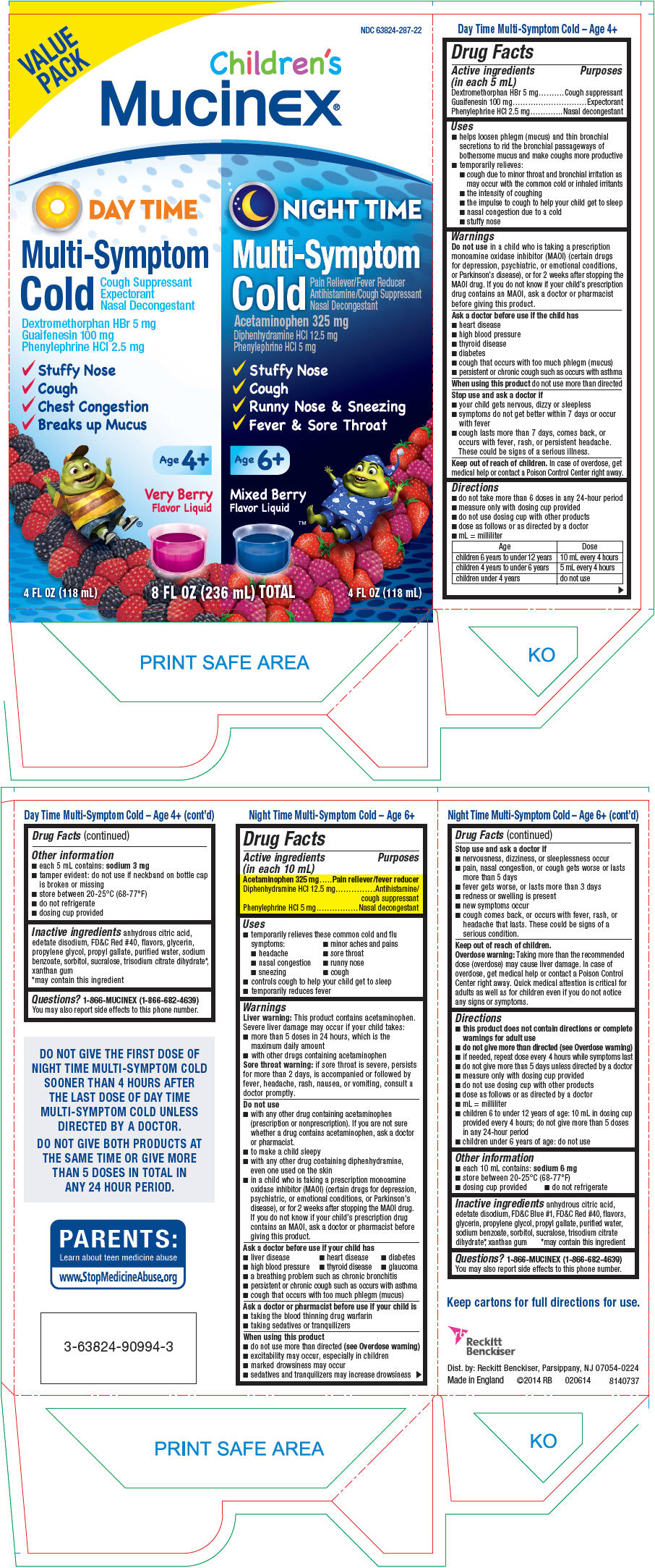 Pill image for Children's Mucinex® Multi Symptom Cold And Children's Mucinex® Night Time Multi Symptom Cold