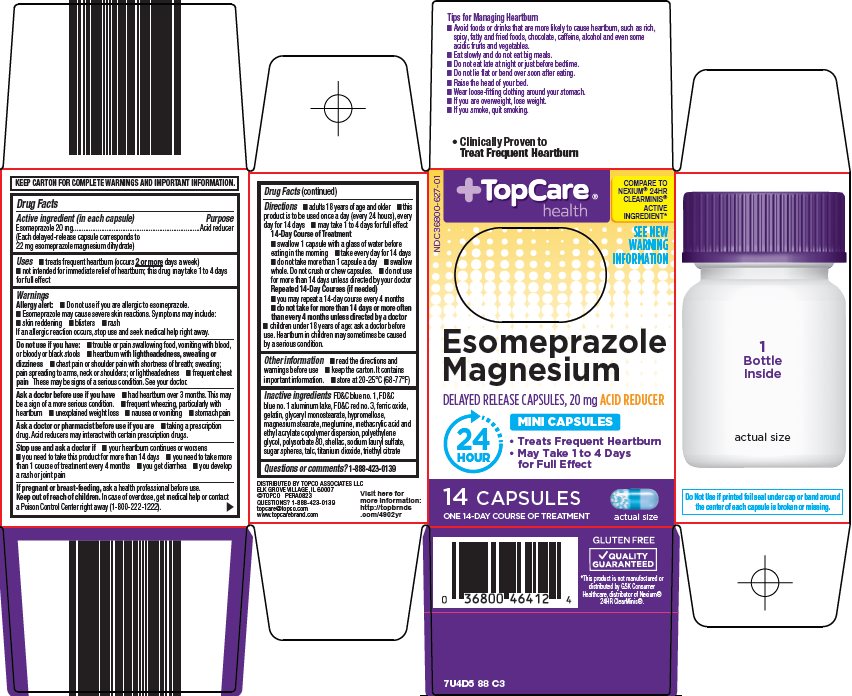 Pill image for Topco Associates Llc. Esomeprazole Magnesium Drug Facts