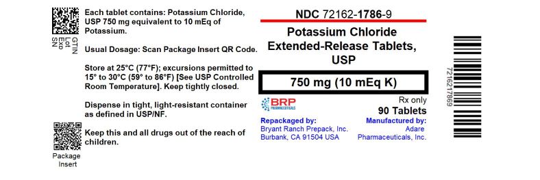 Pill image for Potassium Chloride Extended Release Tablets, Usp 10 Meq K