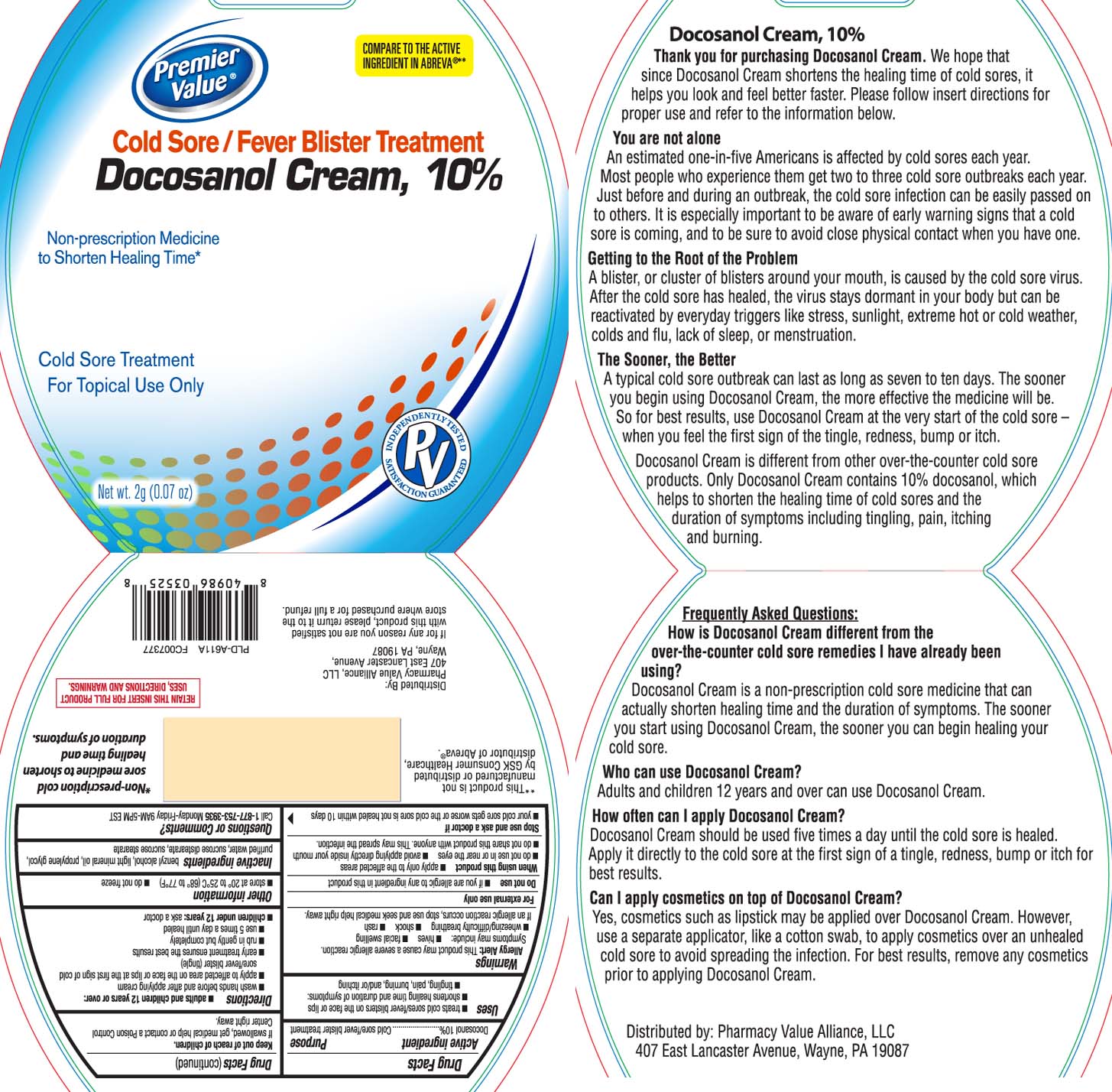 Pill image for Docosanol Cream, 10%