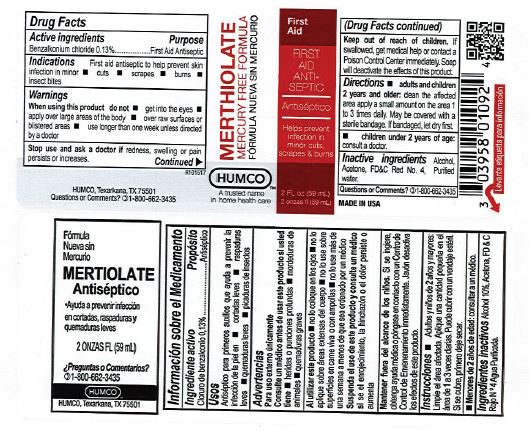 Pill image for humco merthiolate