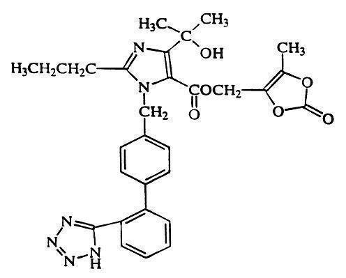 Pill image for Olmesartan Medoxomil Tablets.