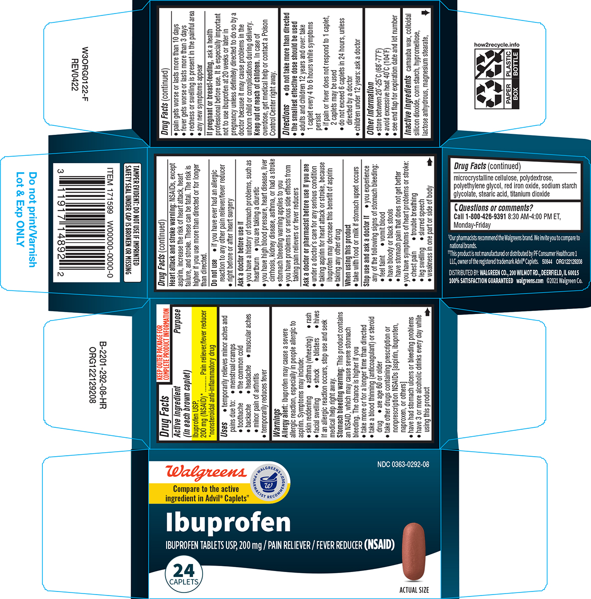Pill image for Walgreens 44-292