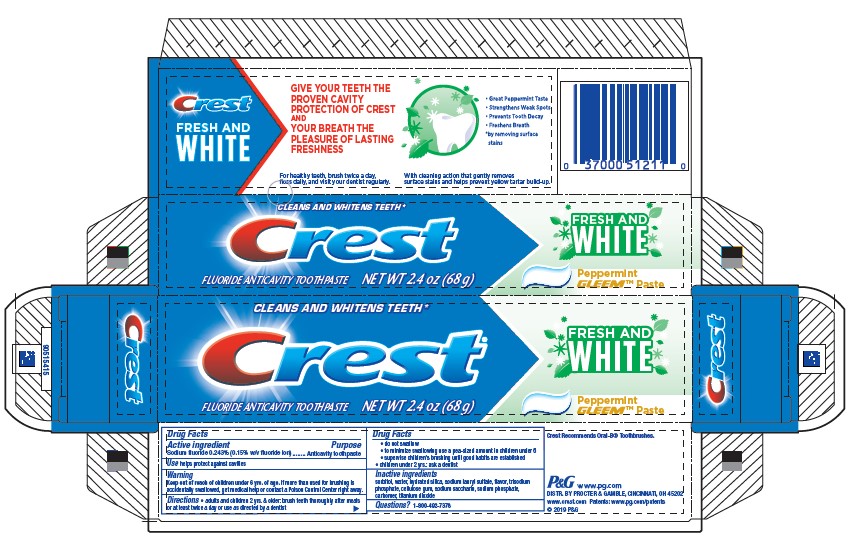 Pill image for Crest Fresh And White Peppermint Gleem Paste