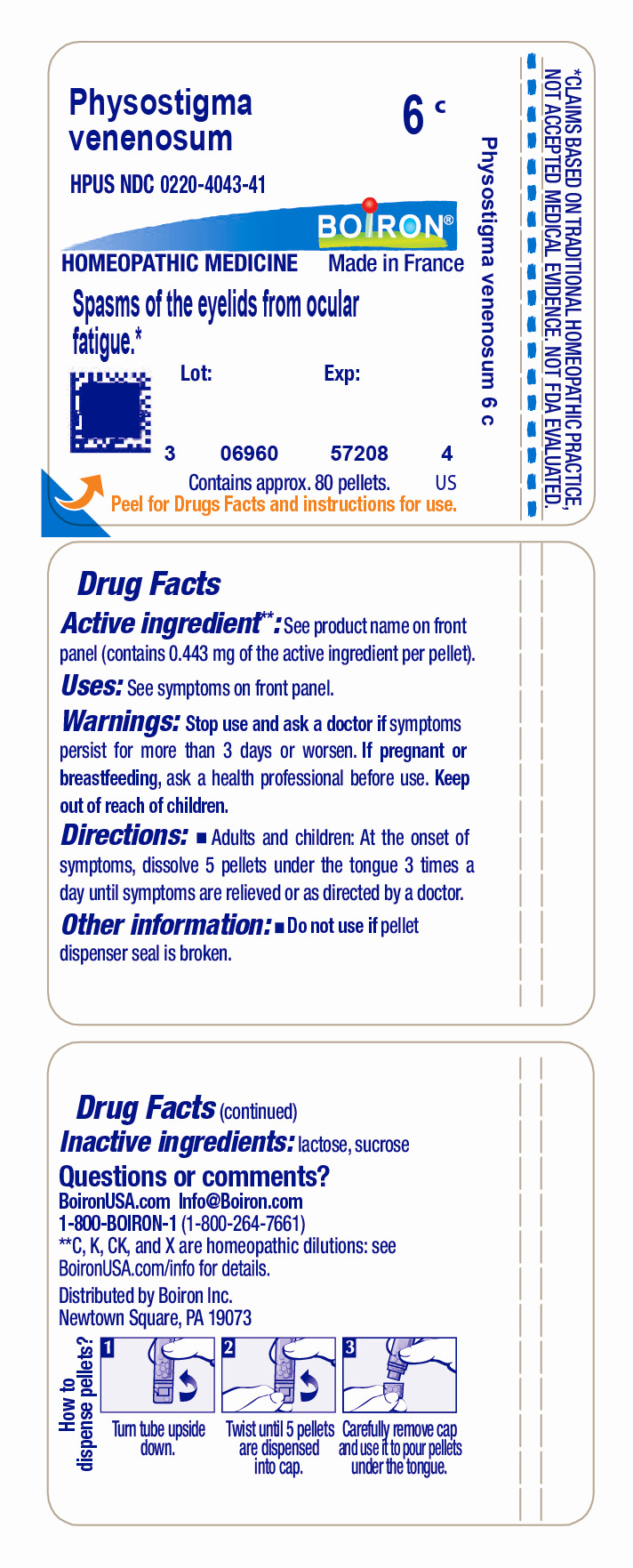 Pill image for physostigma venenosum 6c