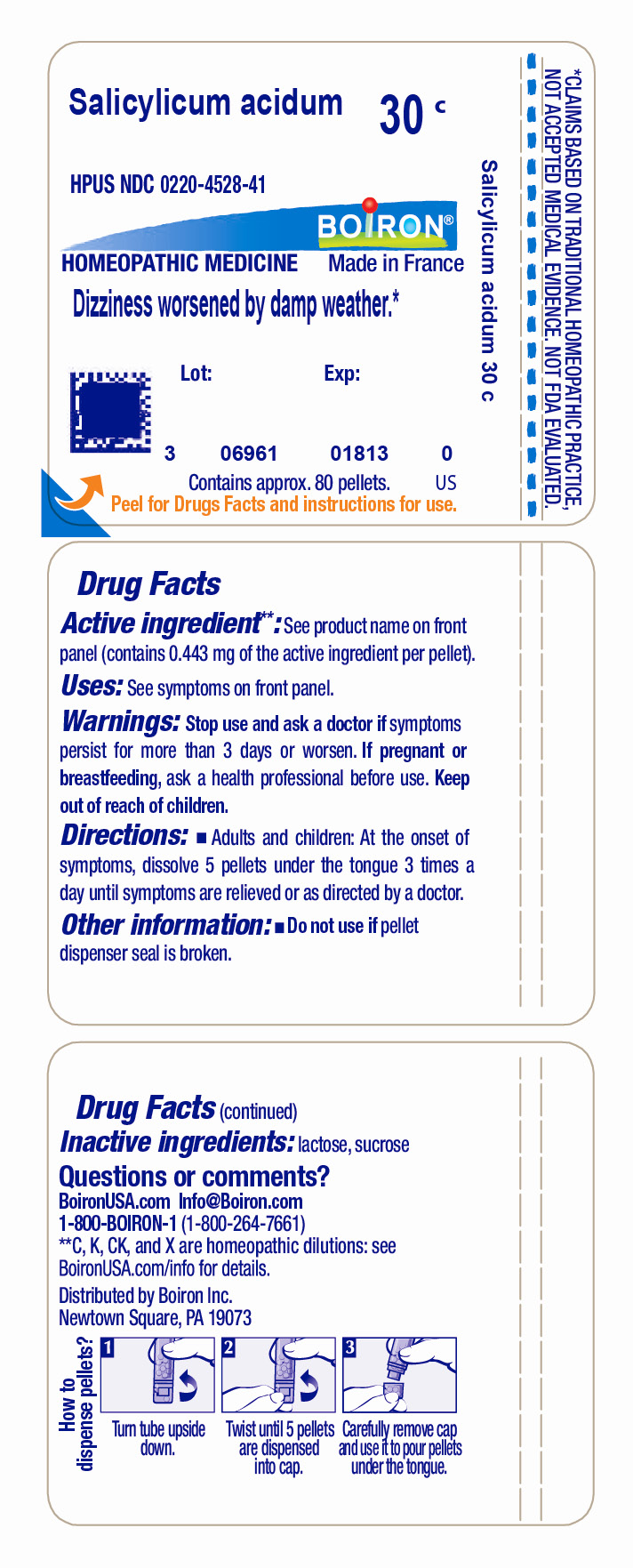 Pill image for salicylicum acidum 30c