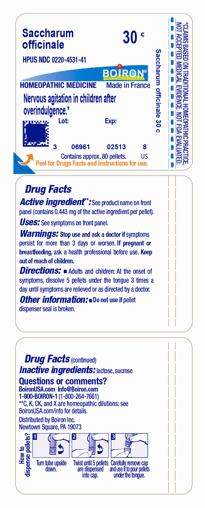 Pill image for Saccharum Officinale 30c