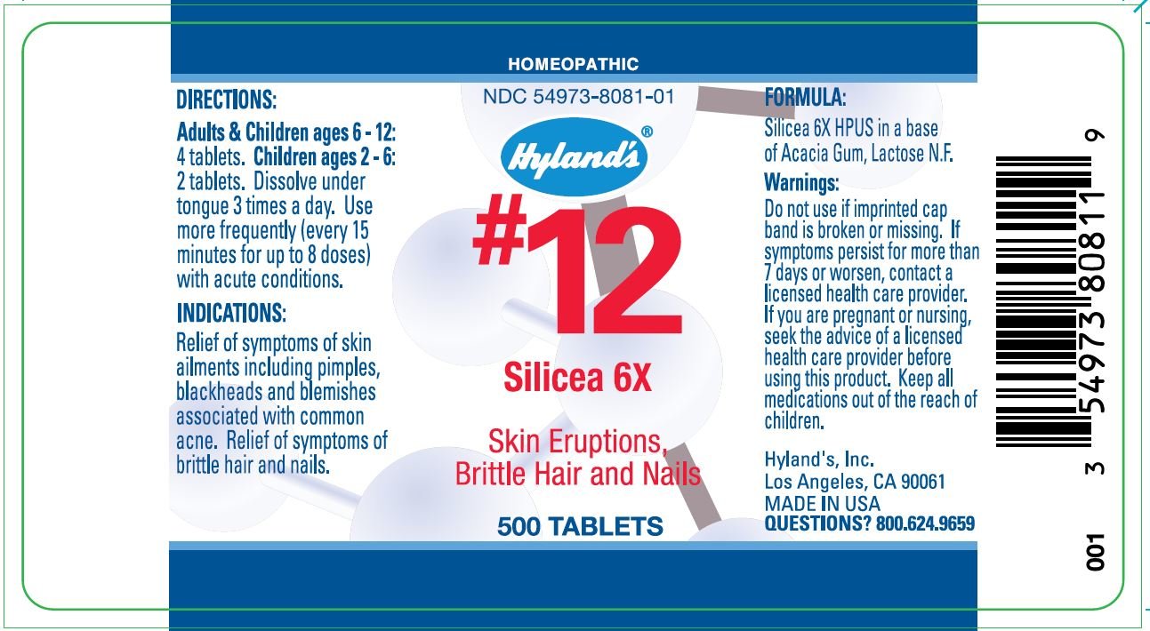Pill image for #12 Silicea 6x 500 Tablets