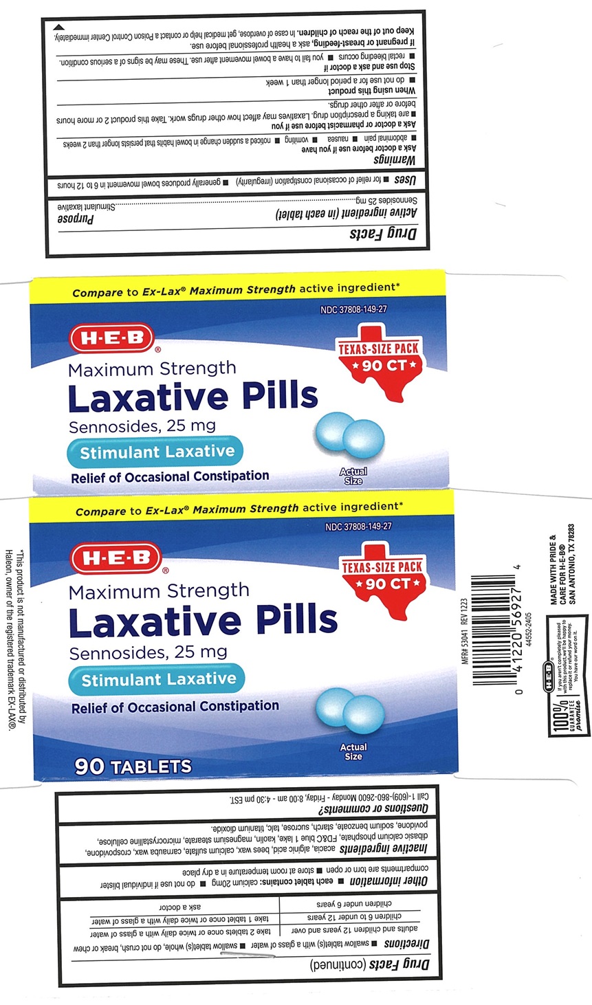 Pill image for Heb Maximum Strength Laxative Pills