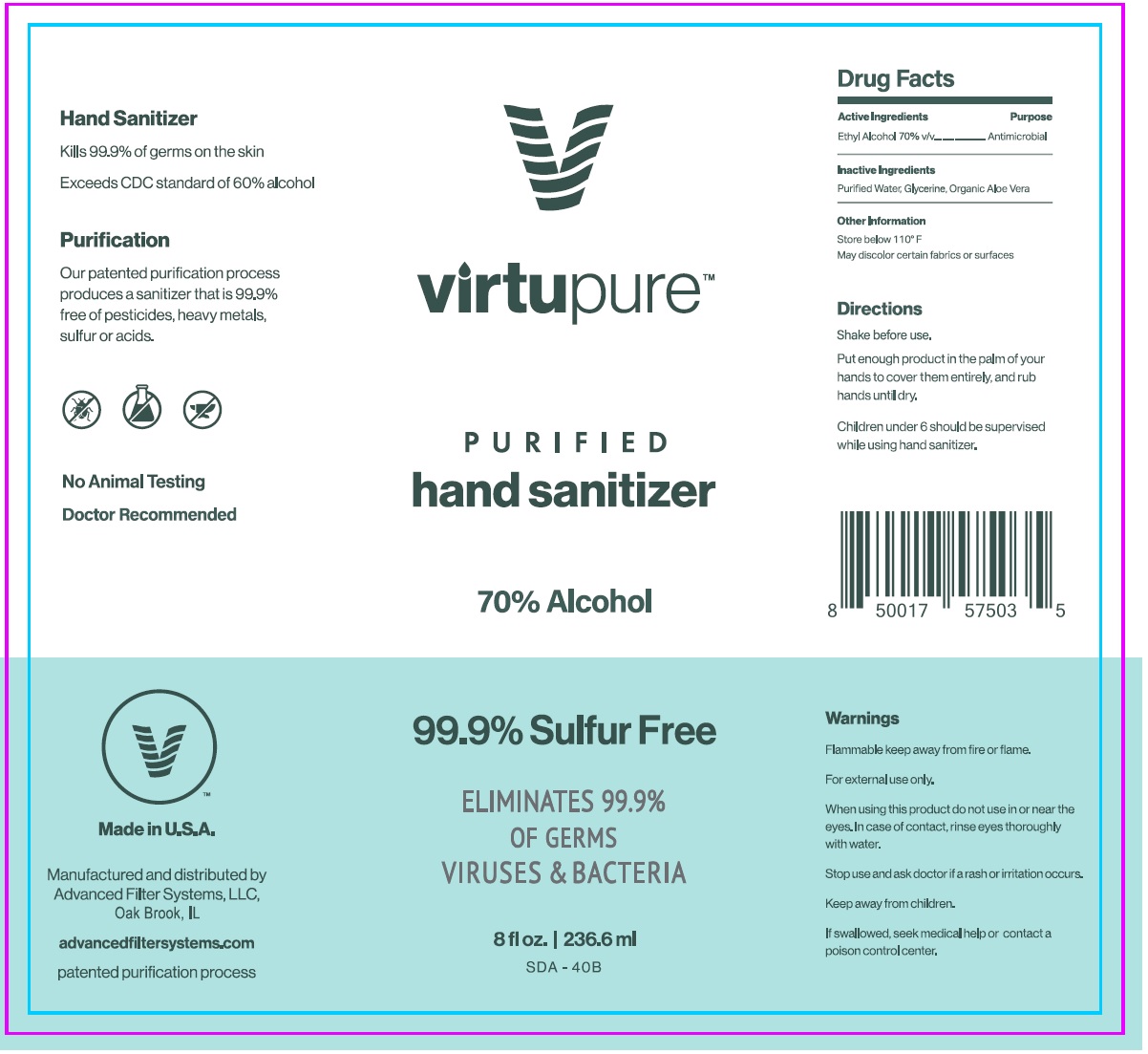 Pill image for Virtupure™ purified Hand Sanitizer