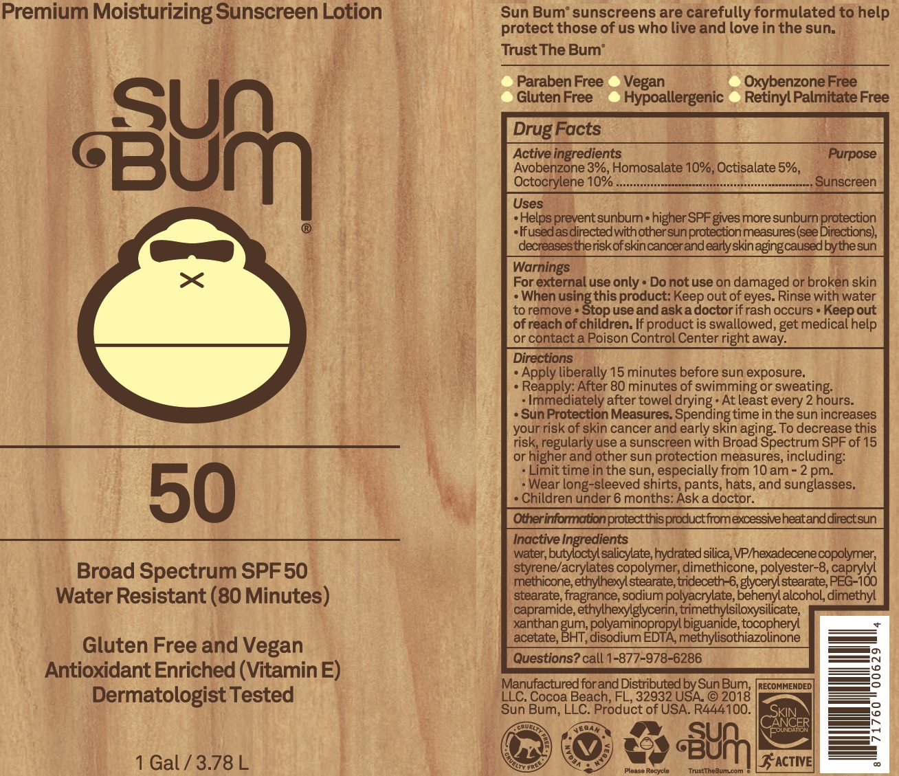Pill image for Sun Bum Spf 50 Premium Moisturizing Sunscreen