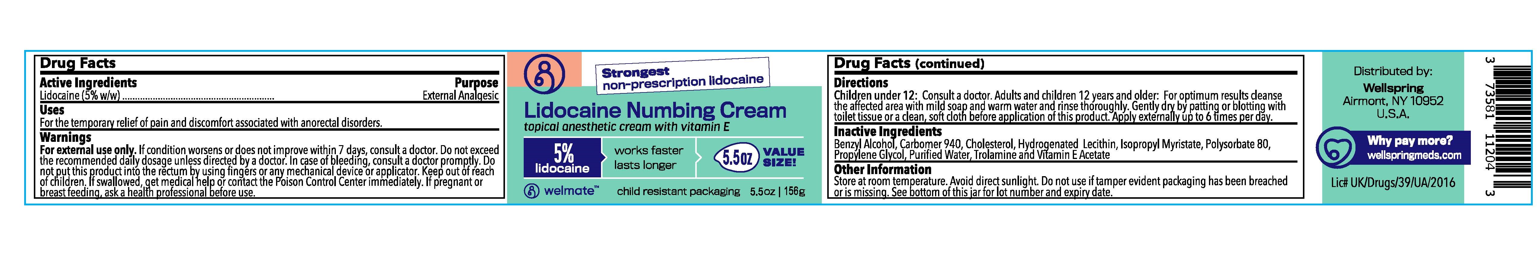 Pill image for Lidocaine Numbing Cream Topical Anesthetic Cream With Vitamin E