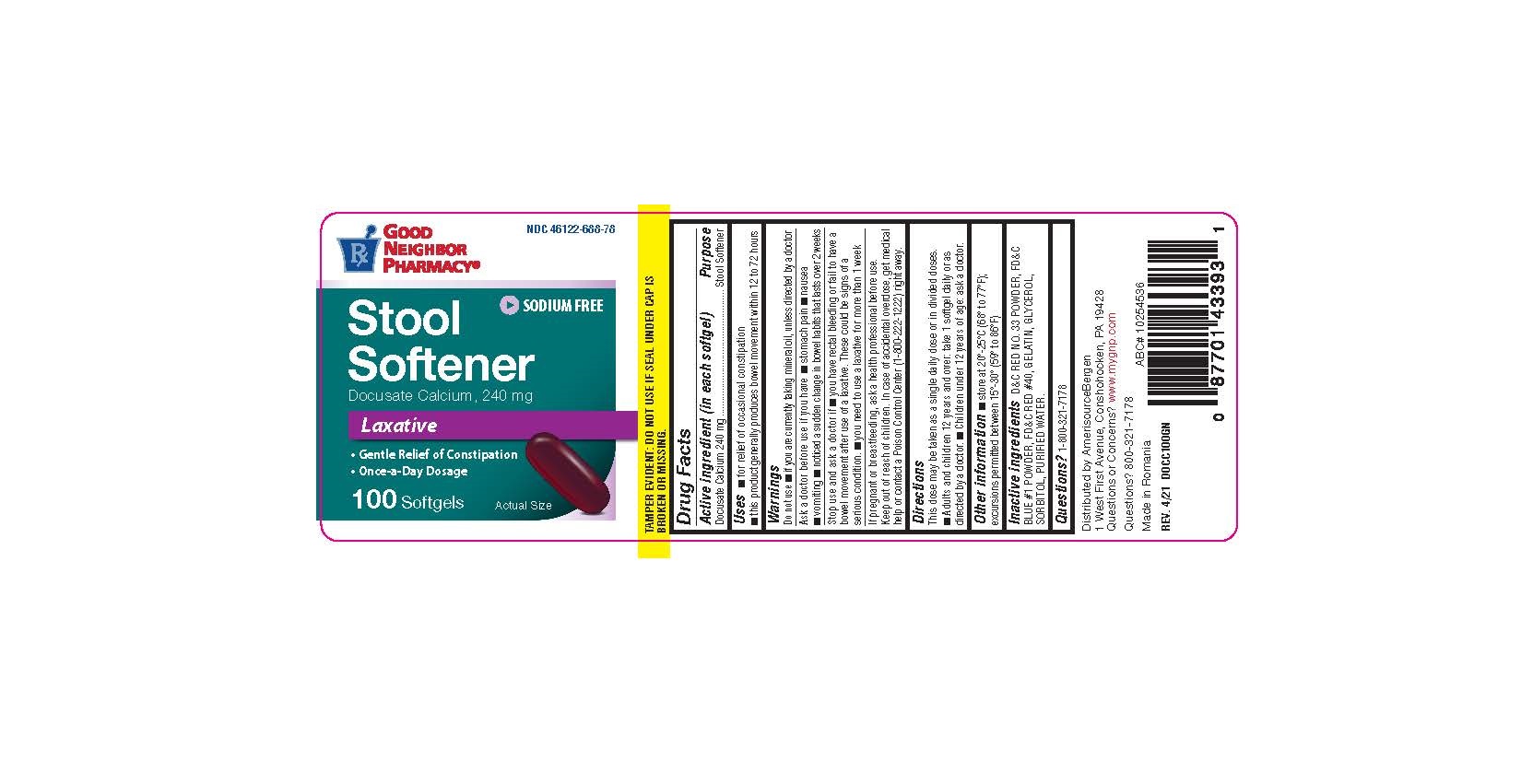 Pill image for Docusate Calcium