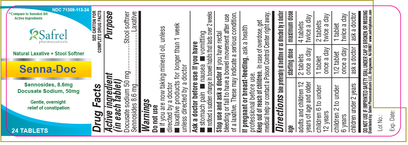 Pill image for Senna-doc - Senna And Docusate Sodium Tablets, 8.6 Mg & 50 Mg
