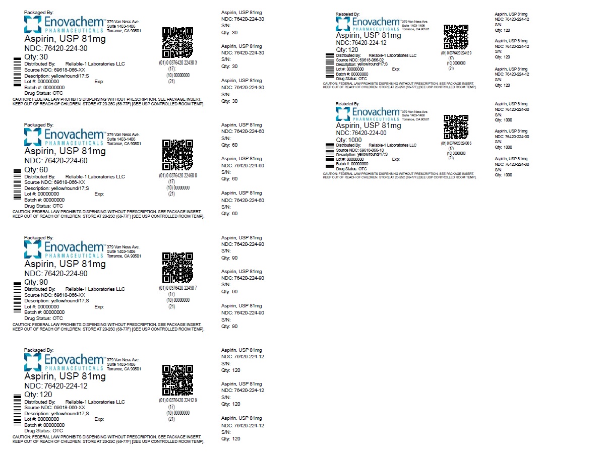 Pill image for Aspirin 81mg Ec