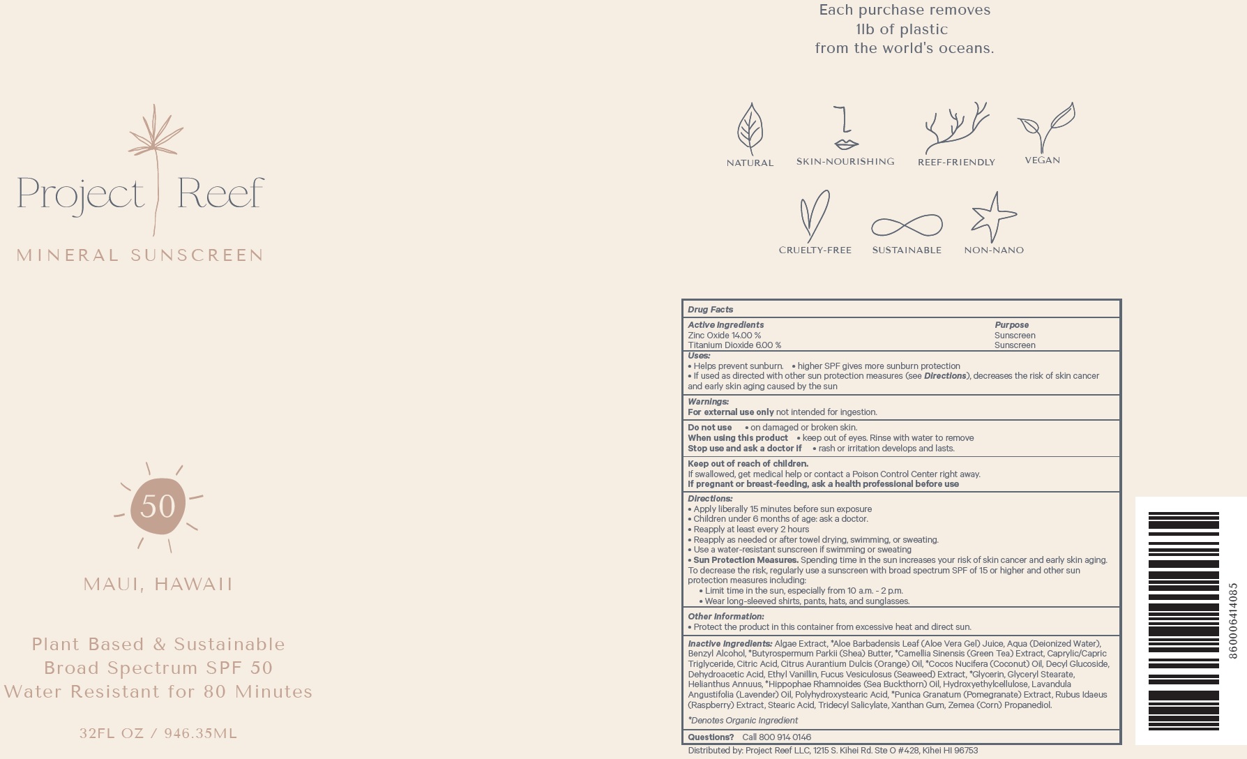 Pill image for Project Reef Mineral Sunscreen Spf-50