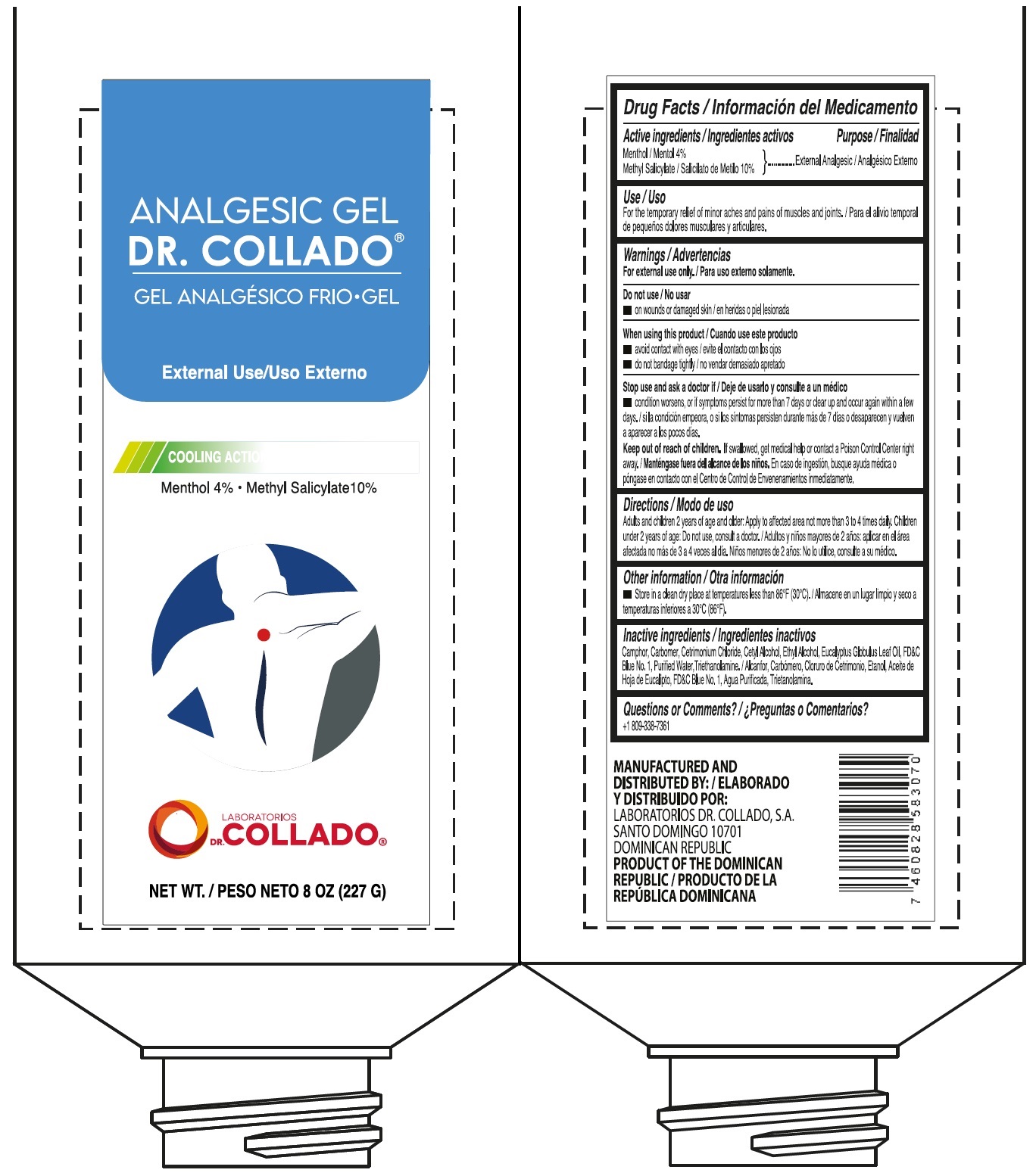 Pill image for Analgesic Gel Dr. Collado Menthol 4% Methyl Salicylate