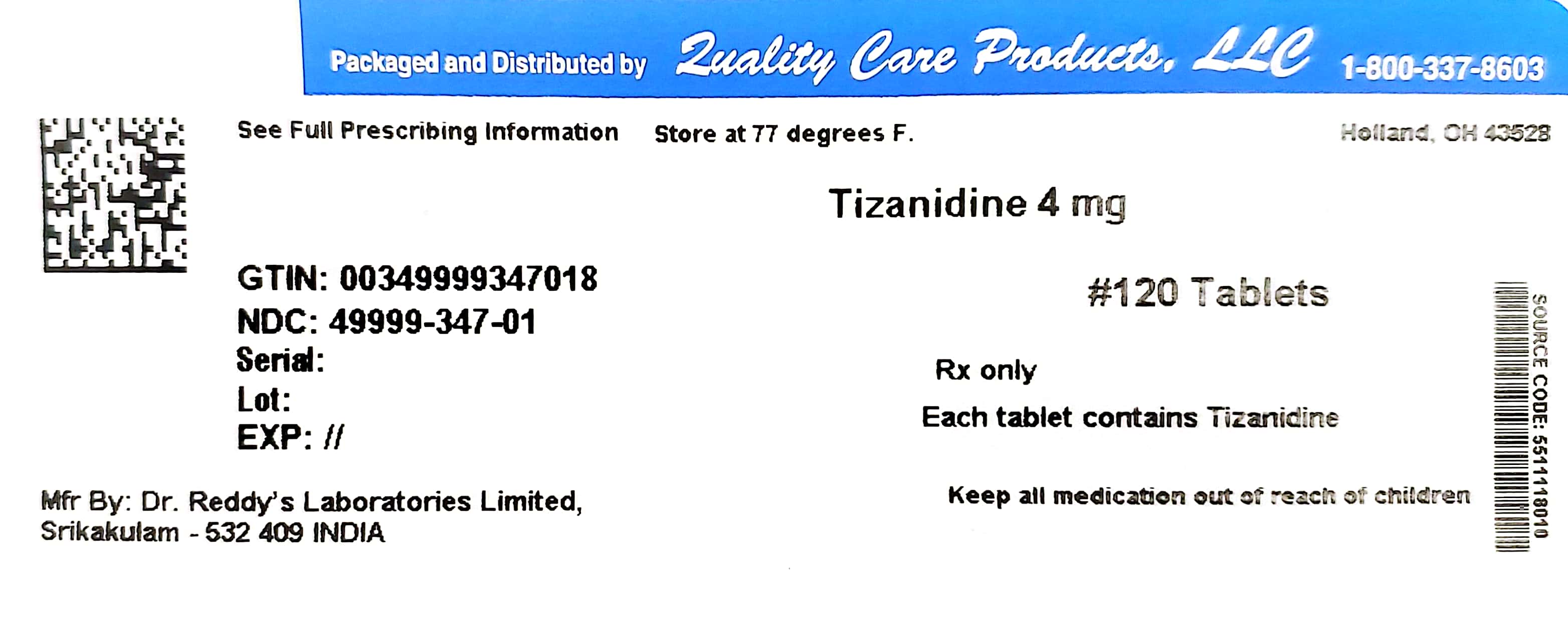 Pill image for Tizanidine Hydrochloride 4 Mg