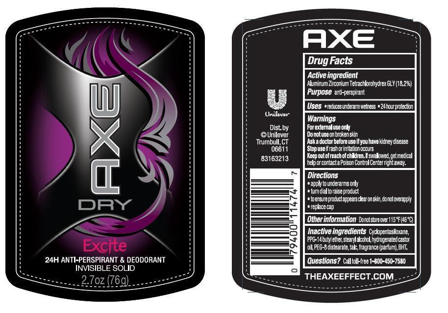 Pill image for axe dry excite antiperspirant deodorant