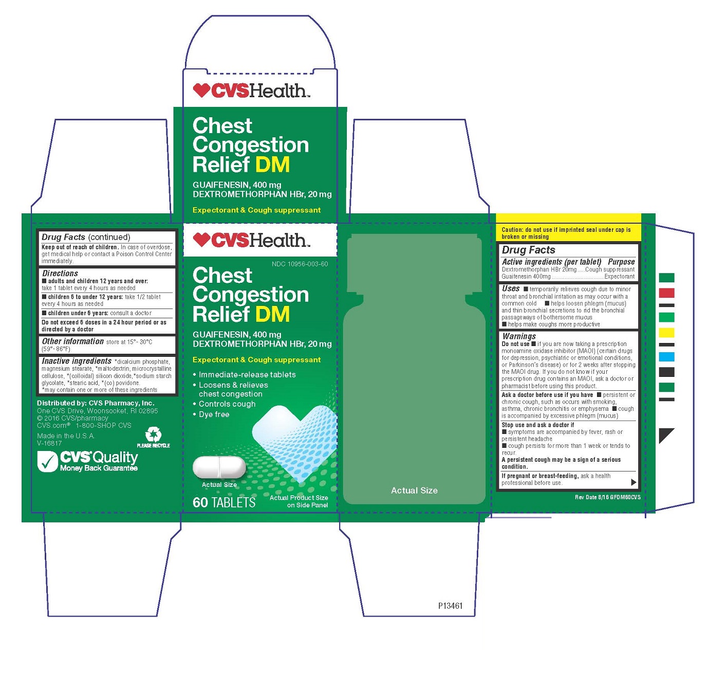 Pill image for Drug Facts Cvs Congestion Relief Dm