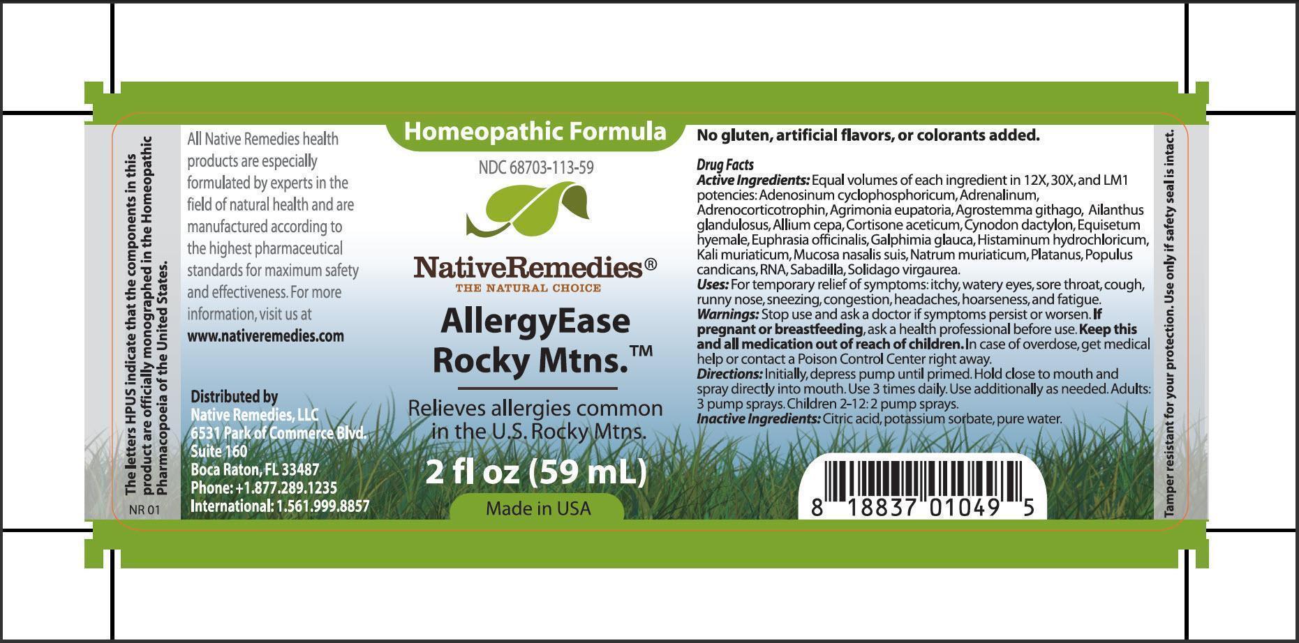 Pill image for allergyease rocky mtns