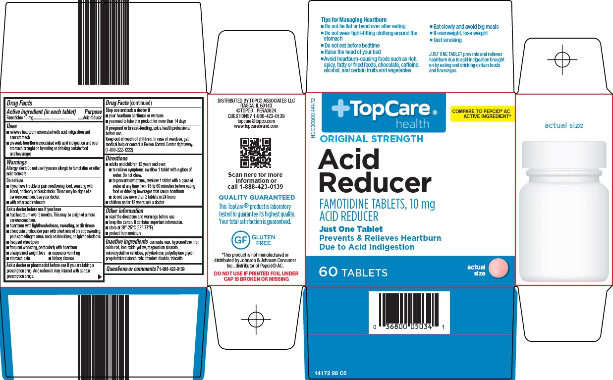 Pill image for Topco Associates Llc. Acid Reducer Drug Facts