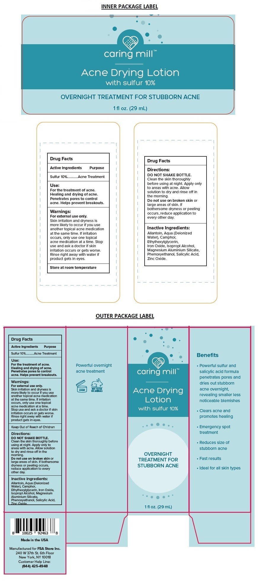 Pill image for caring mill™ acne drying lotion