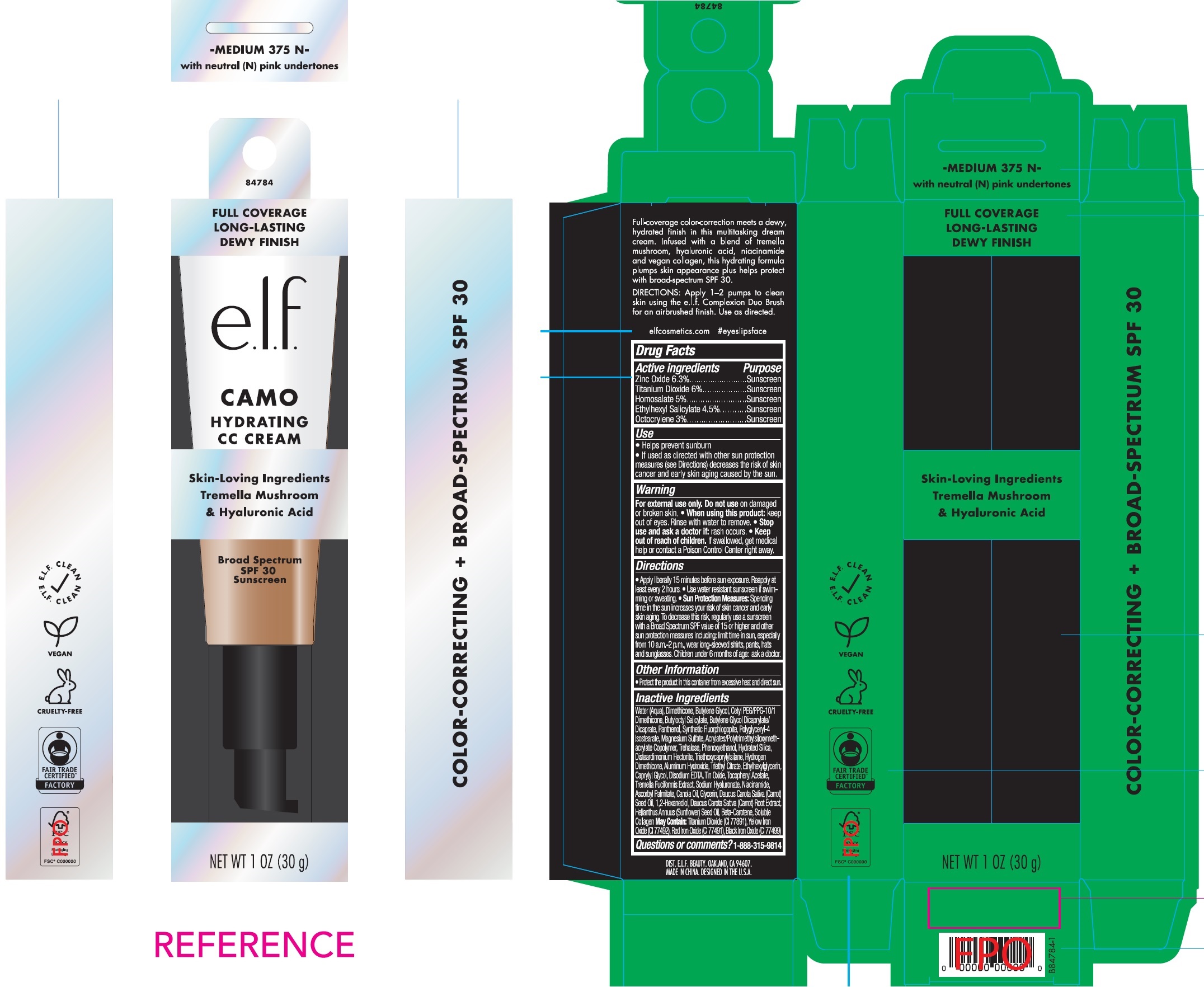 Pill image for Hydrating Camo Cc Cream Spf30 Medium 375 N