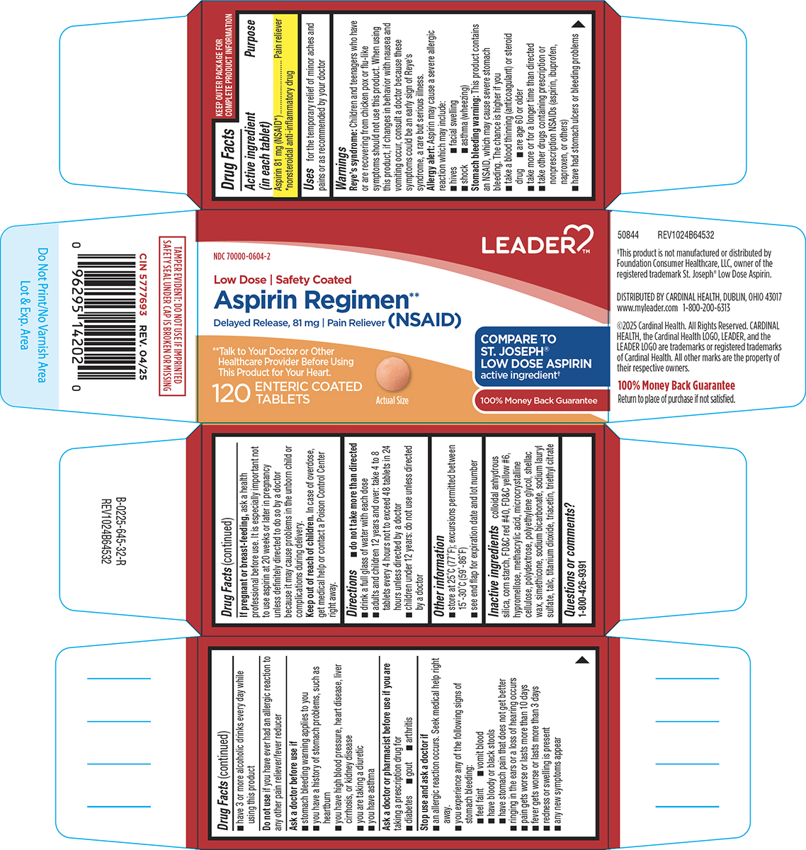 Pill image for Leader 44-645-aspirin Regimen