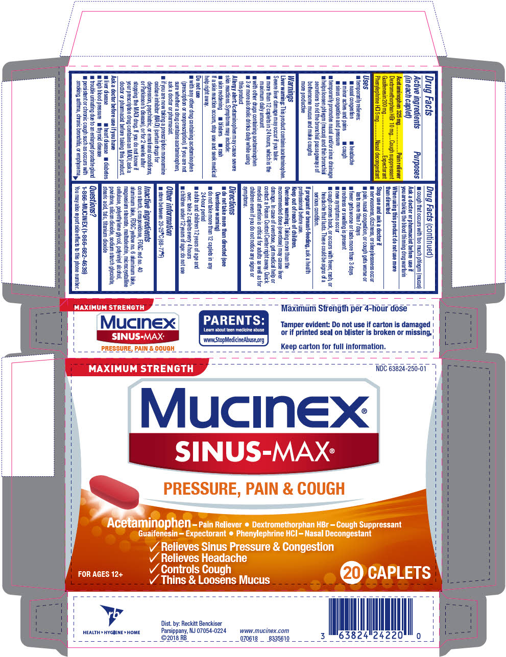 Pill image for Mucinex® Sinus-max®