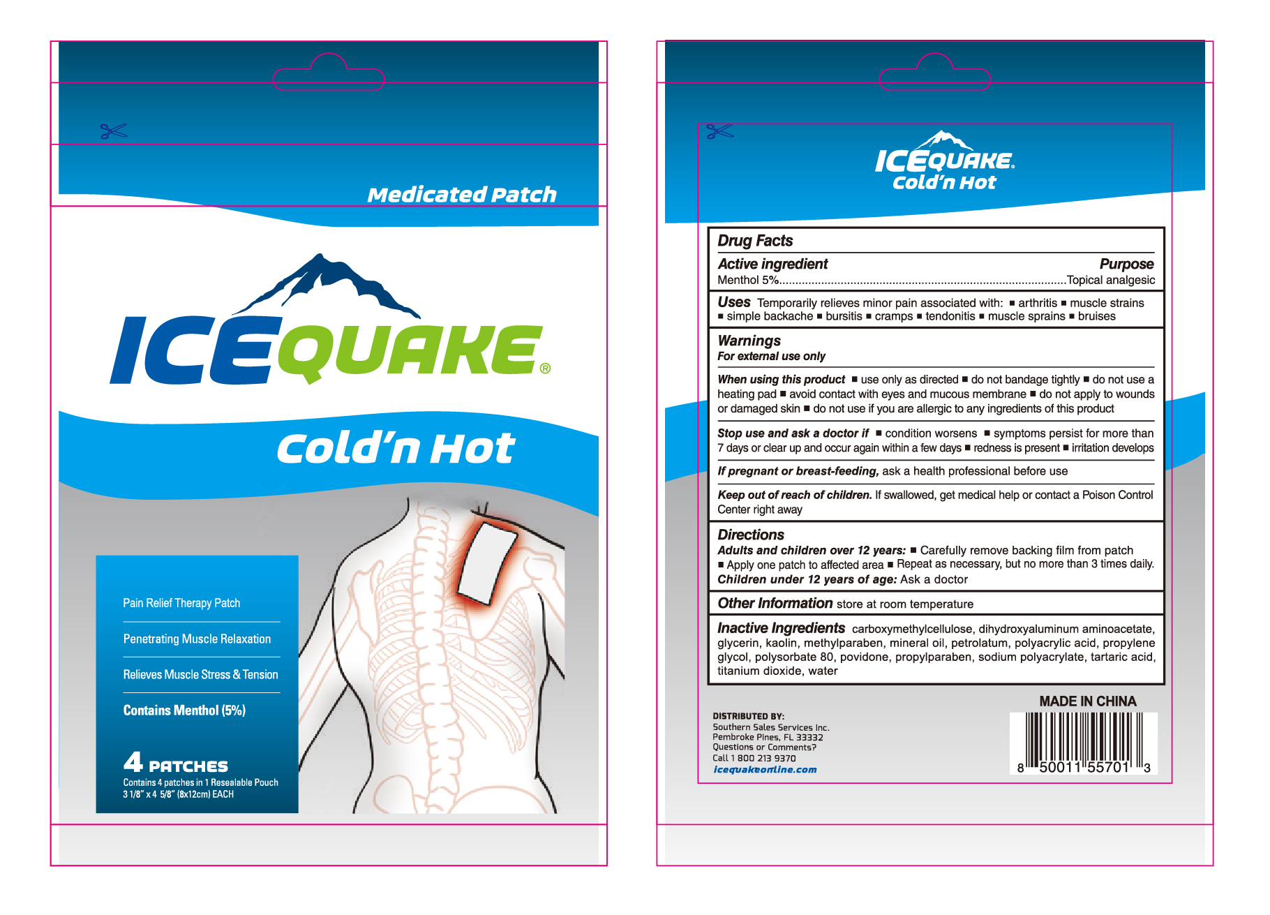 Pill image for Icequake Cold'n Hot Medicated Patch